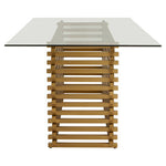 Vogue Matte Gold Dining Table