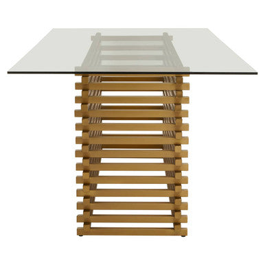 Vogue Matte Gold Dining Table