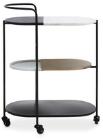 Corra 3 Tier Marble Trolley