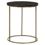 Aris Black And Gold Side Table