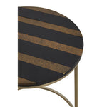Aris Black And Gold Side Table