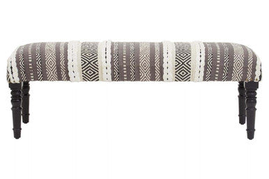 Cefena Grey And White Bench