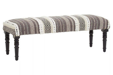 Cefena Grey And White Bench