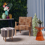 Cefena Leopard Print Chair