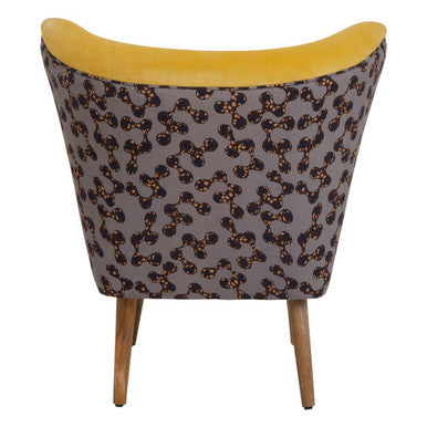 Cefena Yellow Print Chair