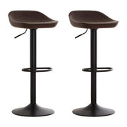 Dalston Set Of Two Mocha Bar Stools