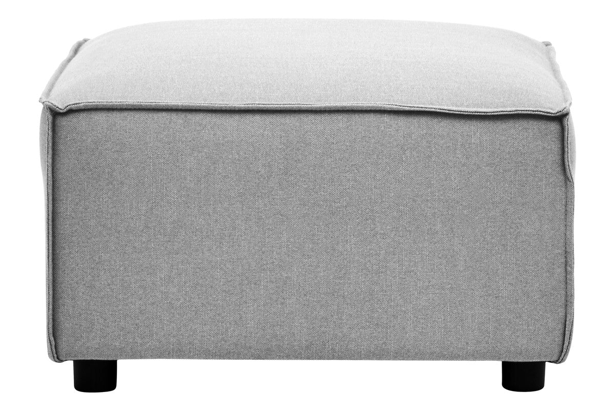 Toulouse Grey Fabric Modular Ottoman