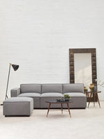 Toulouse Grey Fabric Modular Ottoman