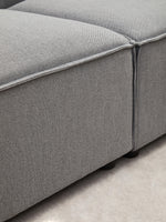 Toulouse Grey Fabric Modular Ottoman