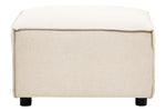 Toulouse Cream Fabric Modular Ottoman