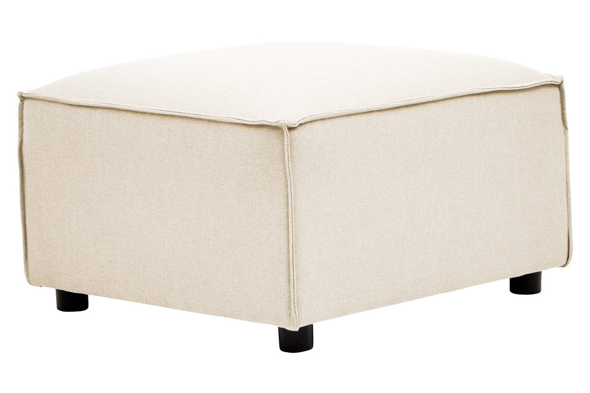 Toulouse Cream Fabric Modular Ottoman