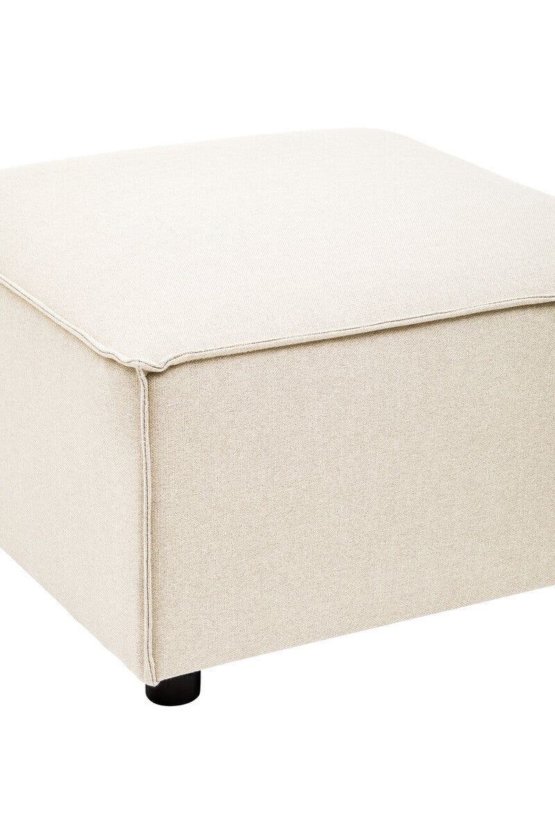 Toulouse Cream Fabric Modular Ottoman