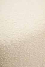 Oliveto Ivory Boucle Curved Swivel Armchair