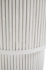 Walsa Whitewash Mango Wood Ridge Detail Side Table