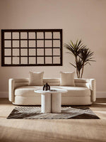 Walsa Whitewash Mango Wood Column Detail Coffee Table