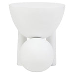Walsa Whitewash Mango Wood Ball Detail Side Table
