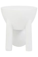 Walsa Whitewash Mango Wood Ball Detail Side Table