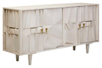 Sita Four Door Whitewash Mango Wood Abstract Sideboard