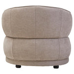 Daphne Taupe Chenille Curved Chair