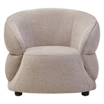 Daphne Taupe Chenille Curved Chair