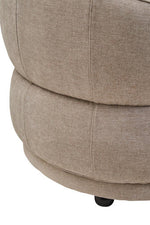Daphne Taupe Chenille Curved Chair