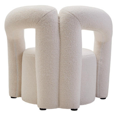 Davina Ivory Boucle Statement Chair