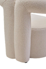 Davina Ivory Boucle Statement Chair