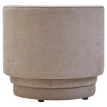 Drake Taupe Chenille Curved Chair