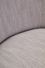 Bordo Textured Grey Curved Swivel Chair