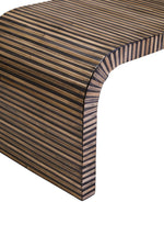 Bambusa Bamboo Inlay Curved Coffee Table