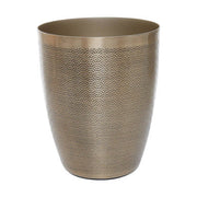 Allegra Gold Finish Waste Bin With Etching