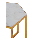 Sika White Marble and Gold Floor Lamp