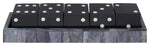 Churchill Games Grey Bone Dice Set with Black Dice