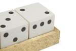 Churchill Games Gold Dice Set with 5 White Dice