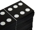 Churchill Games Gold Domino Set with Black Dominoes