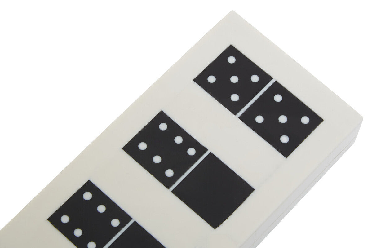 Churchill Games White and Black Finish Domino Box
