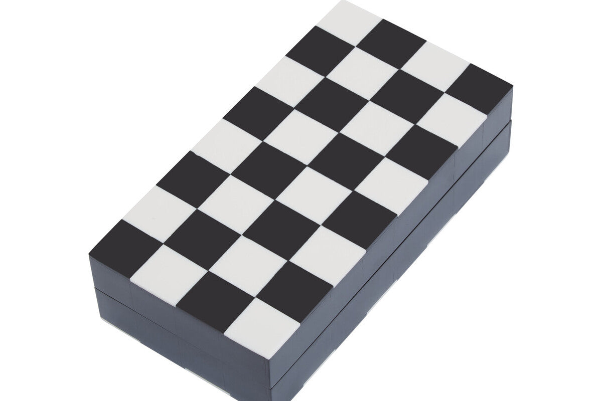 Churchill Games Small Black and White Foldable Chess Set