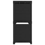 6 - Cube Display Shelf Black 103x30x72.5 cm Fabric - Bargainia.com - 