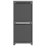 6 - Cube Display Shelf Grey 103x30x72.5 cm Fabric - Bargainia.com - 