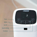 Princess 358225 Smart Compact Quiet Tower Fan 80cm