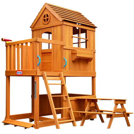 Little Tikes Real Wood Adventures 2 Story Playhouse-50743657931-Bargainia.com