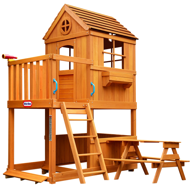 Little Tikes Real Wood Adventures 2 Story Playhouse-50743657931-Bargainia.com