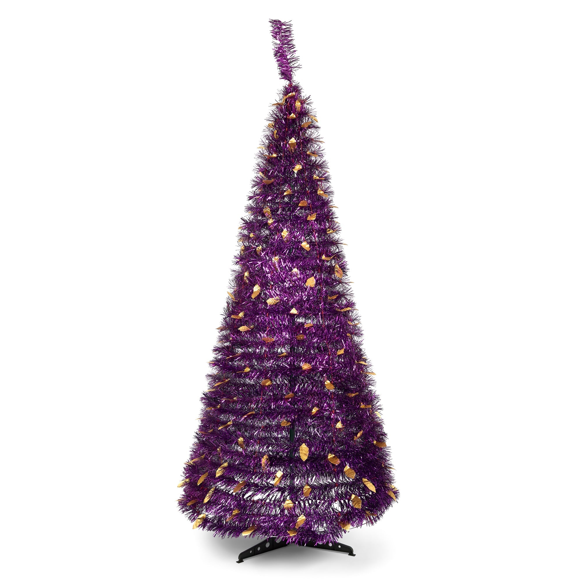 6FT Artificial Christmas Pop Up Tree - Purple - Bargainia.com -  - 92212