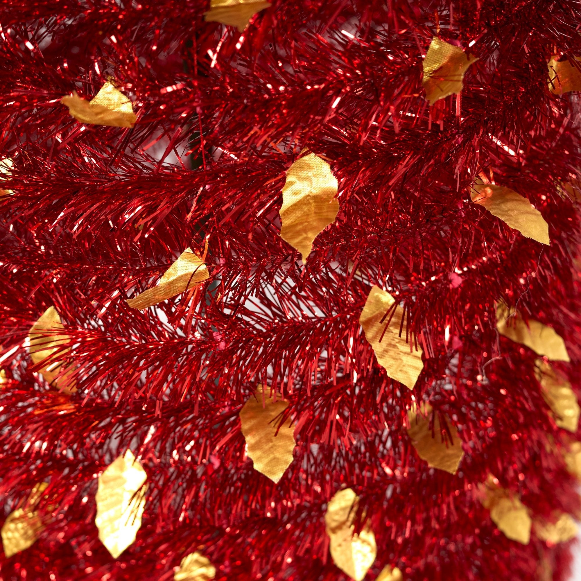 6FT Artificial Christmas Pop Up Tree - Rose Red - Bargainia.com -  - 92213