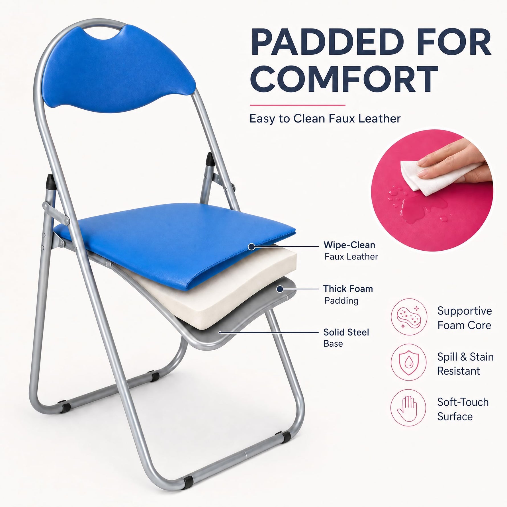 Bravich Candy Folding Chair - Blue