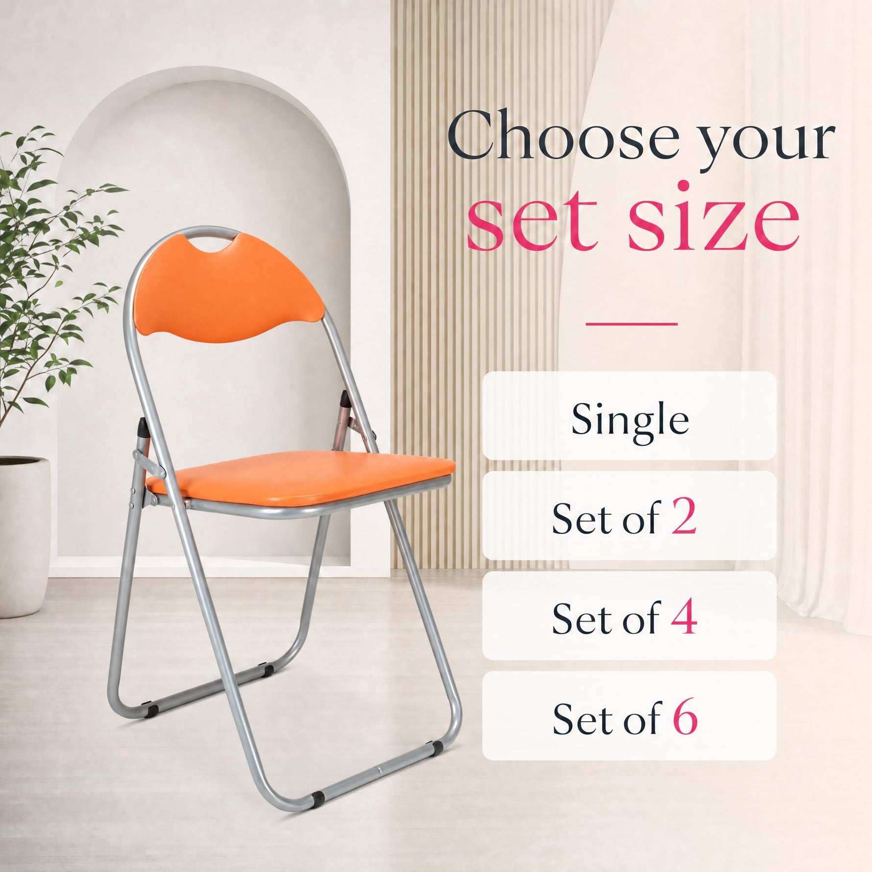 Bravich Candy Folding Chair - Orange