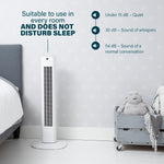 Princess 358225 Smart Compact Quiet Tower Fan 80cm