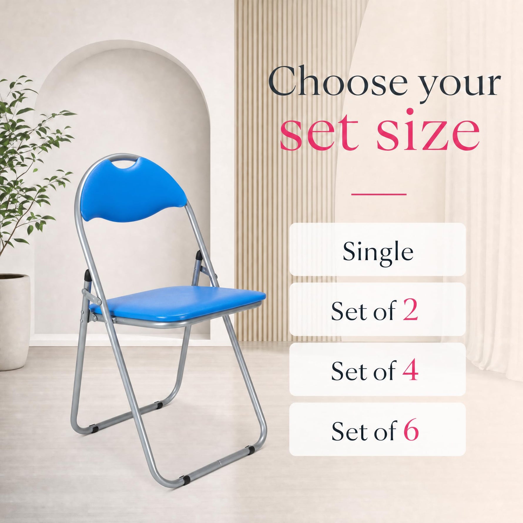 Bravich Candy Folding Chair - Blue