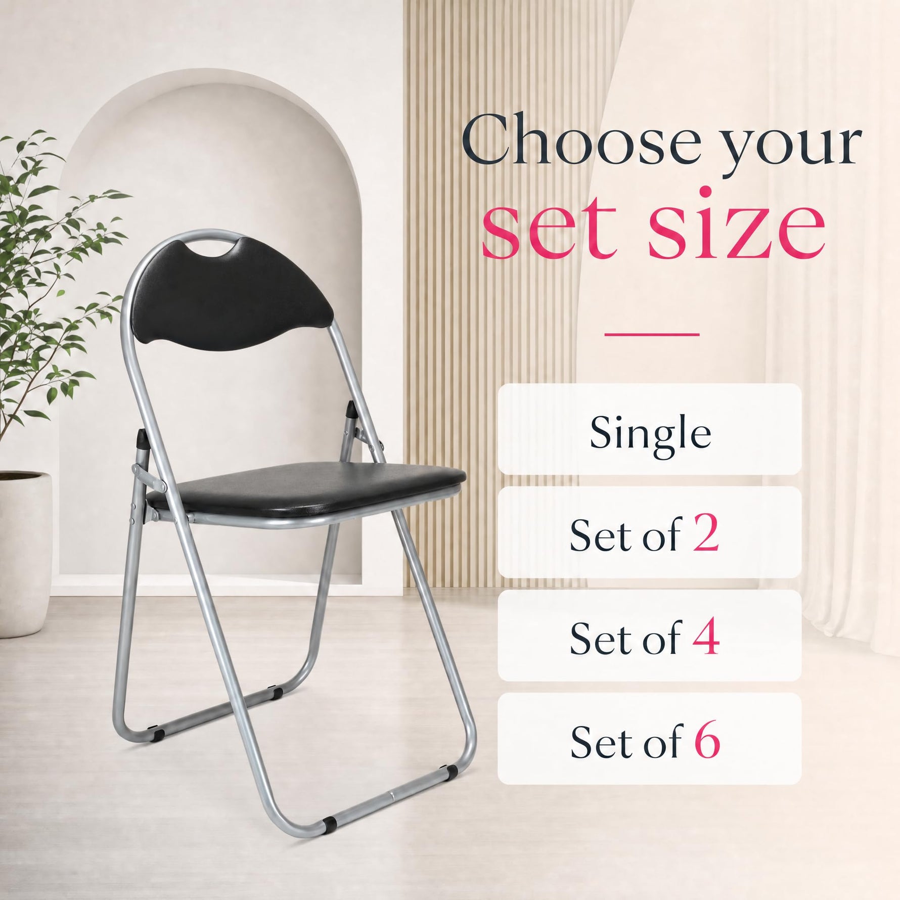 Bravich Candy Folding Chair - Black