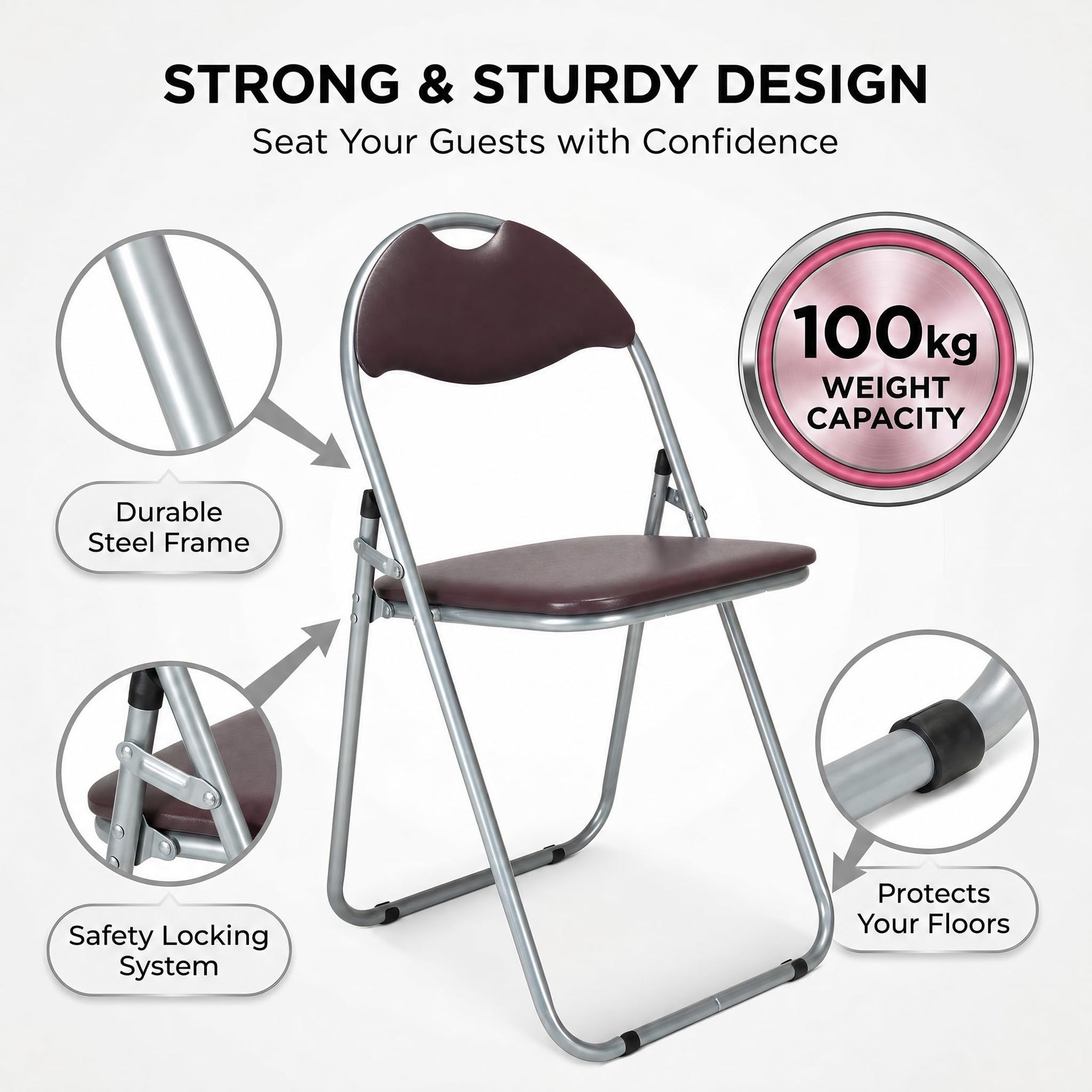 Bravich Candy Folding Chair - Brown